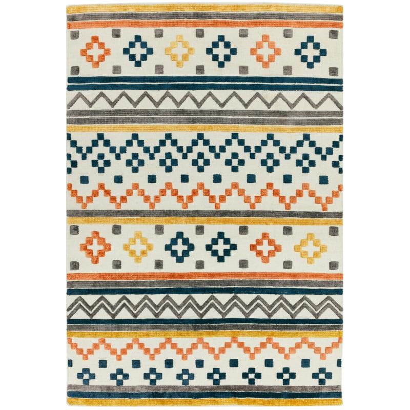 Theo Earth Tone Geo Rug by Attic Rugs