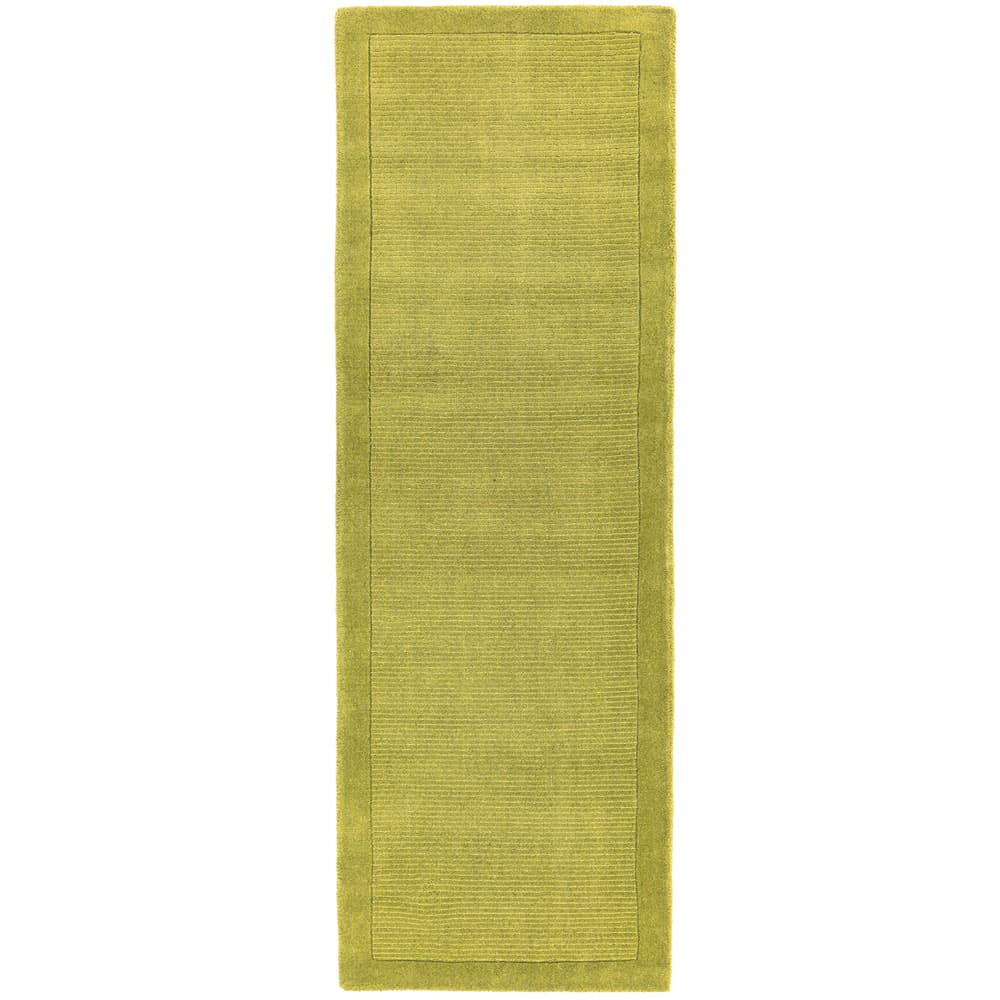 York Green Wool Runner Rug by Attic Rugs