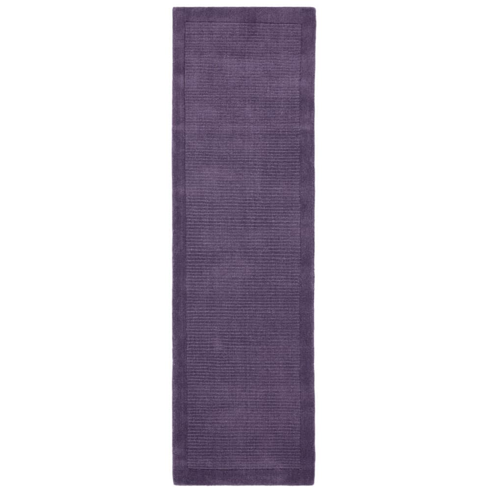 York Purple Wool Runner Rug by Attic Rugs