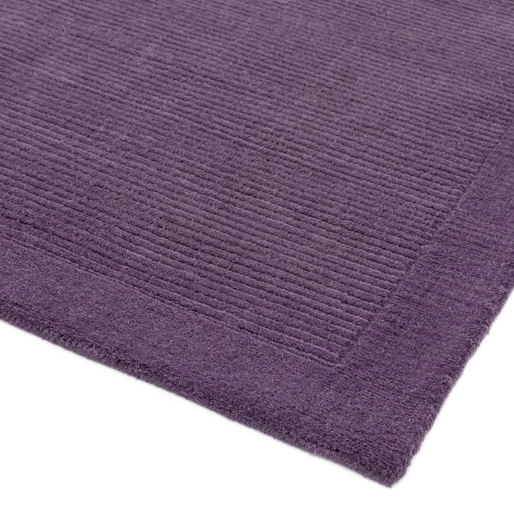 York Purple Wool Runner Rug by Attic Rugs