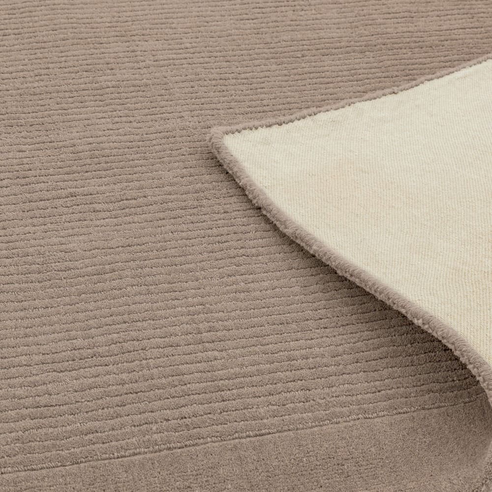 York Taupe Wool Runner Rug by Attic Rugs