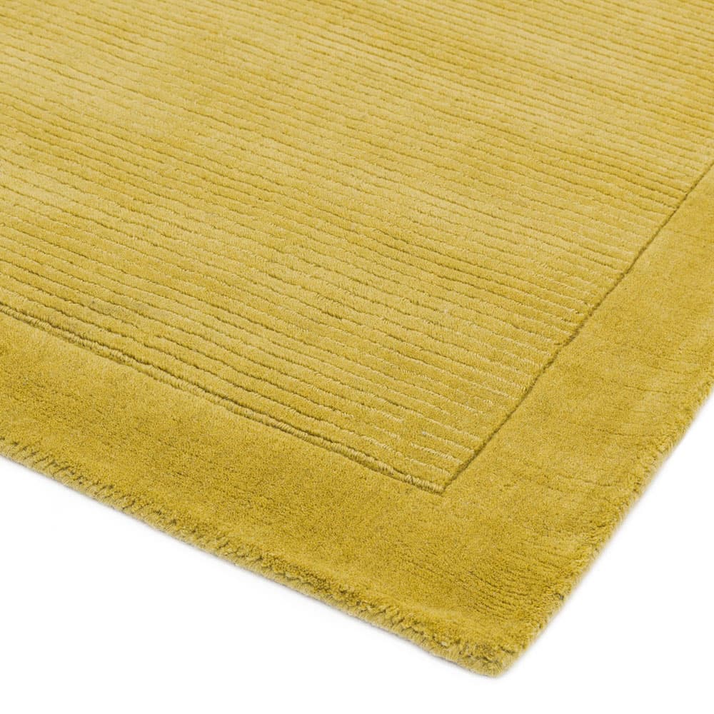 York Yellow Wool Runner Rug by Attic Rugs