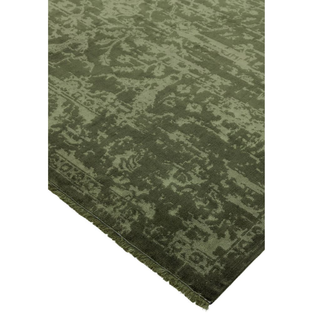 Zehraya Ze06 Green Abstract Rug by Attic Rugs