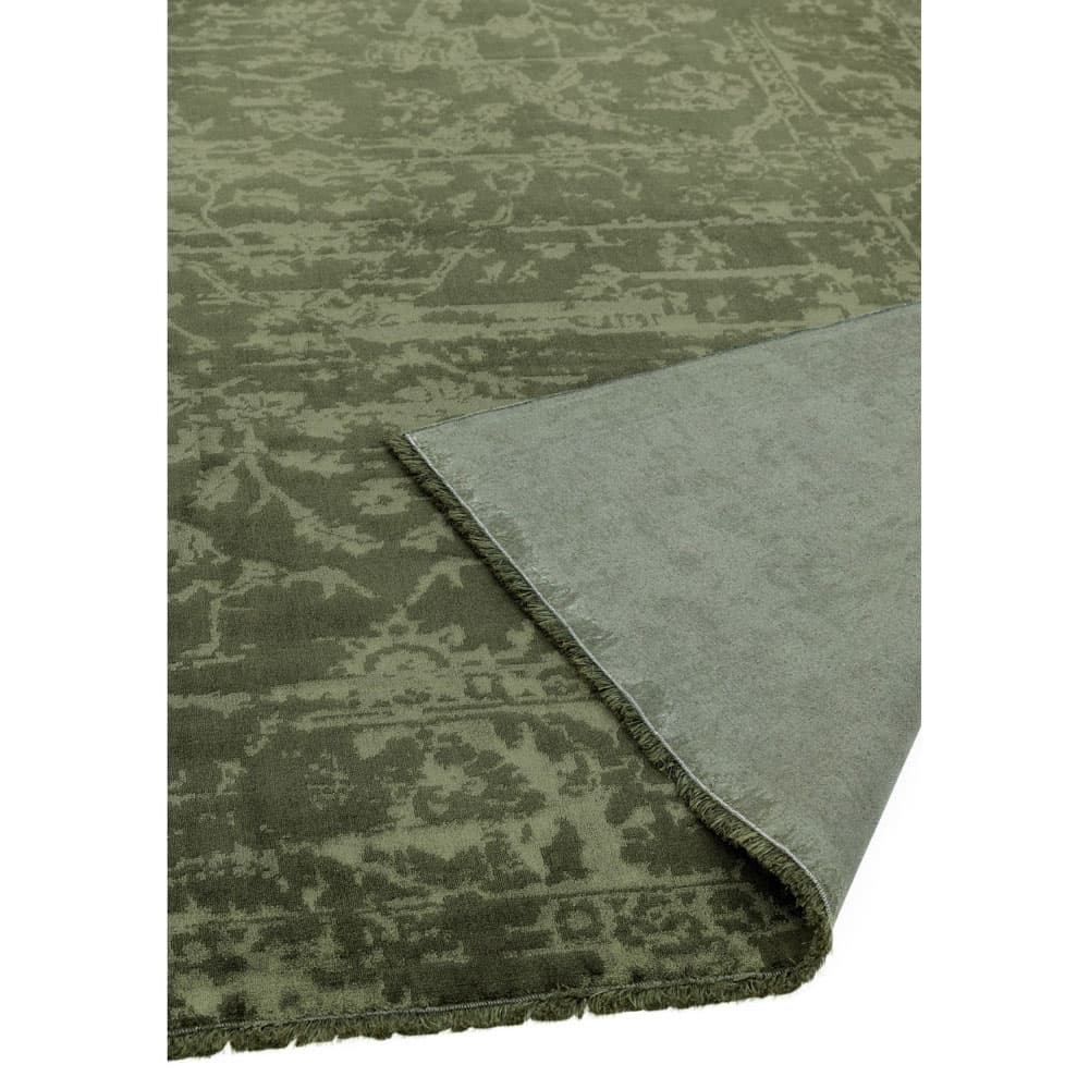 Zehraya Ze06 Green Abstract Rug by Attic Rugs