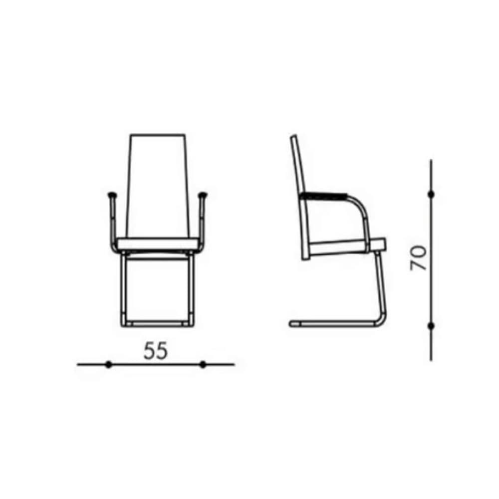 Alvaro Armchair by Bacher Tische