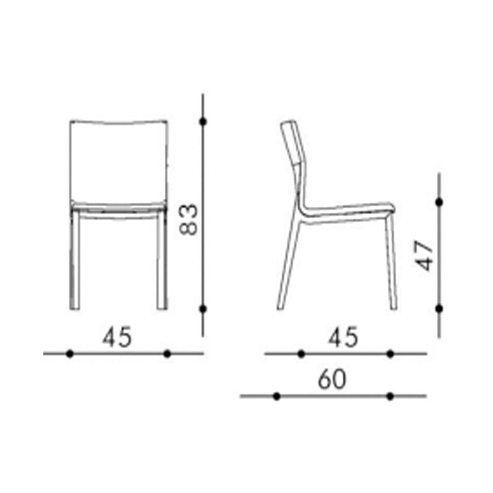 Mirado Wood Dining Chair by Bacher Tische