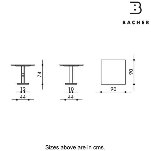 Picco Dining Table by Bacher Tische