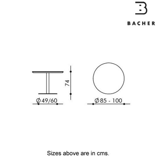 Piazzetta Dining Table by Bacher Tische