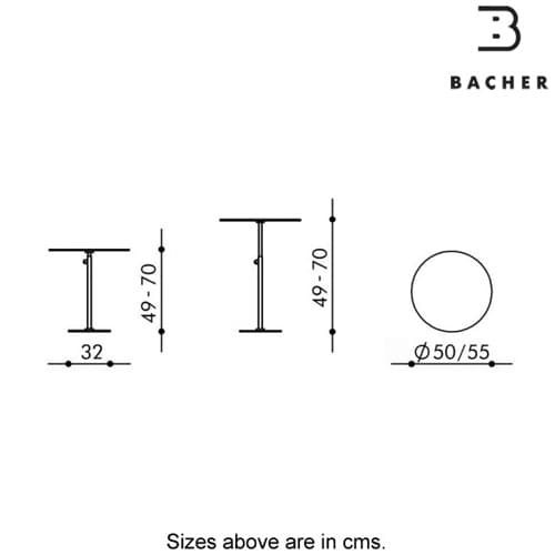 Lift Side Table by Bacher Tische