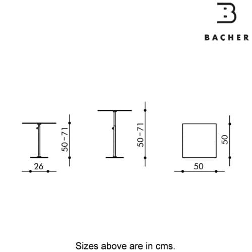 Scala Side Table by Bacher Tische