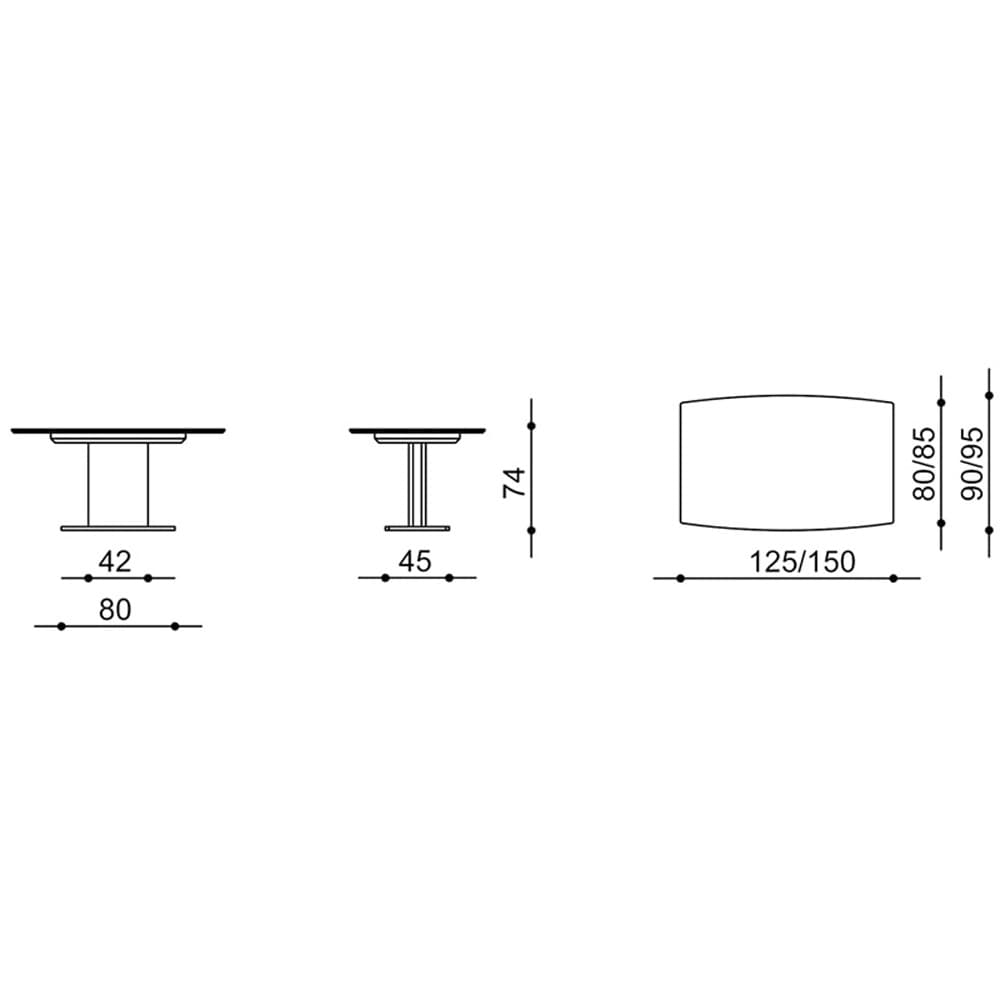 Duplice Two Dining Table by Bacher Tische