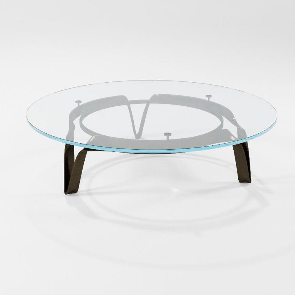 Compasso Low Circular Coffee Table by Barel