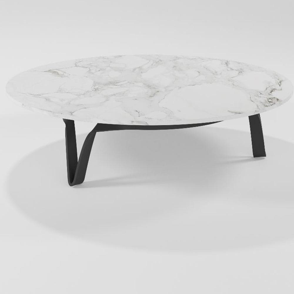 Compasso Low Circular Coffee Table by Barel