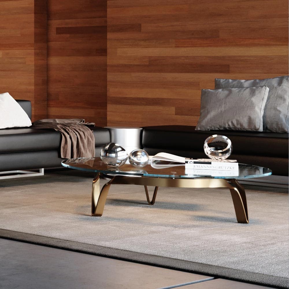 Compasso Low Circular Coffee Table by Barel