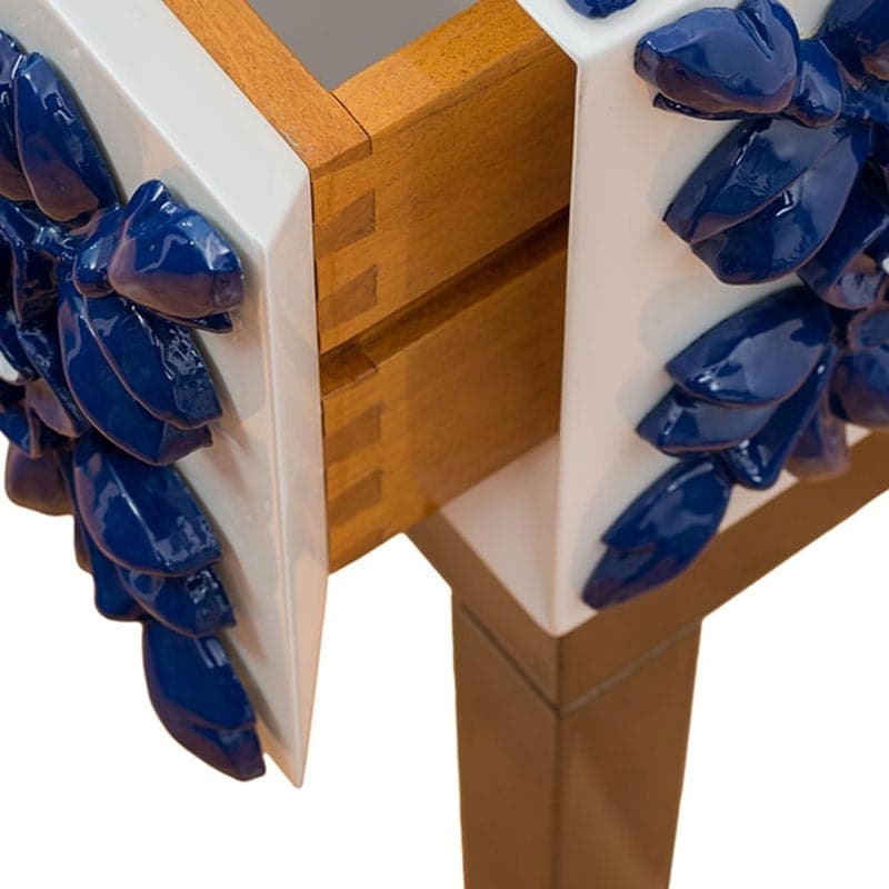 Blue Bedside Table by Bateye