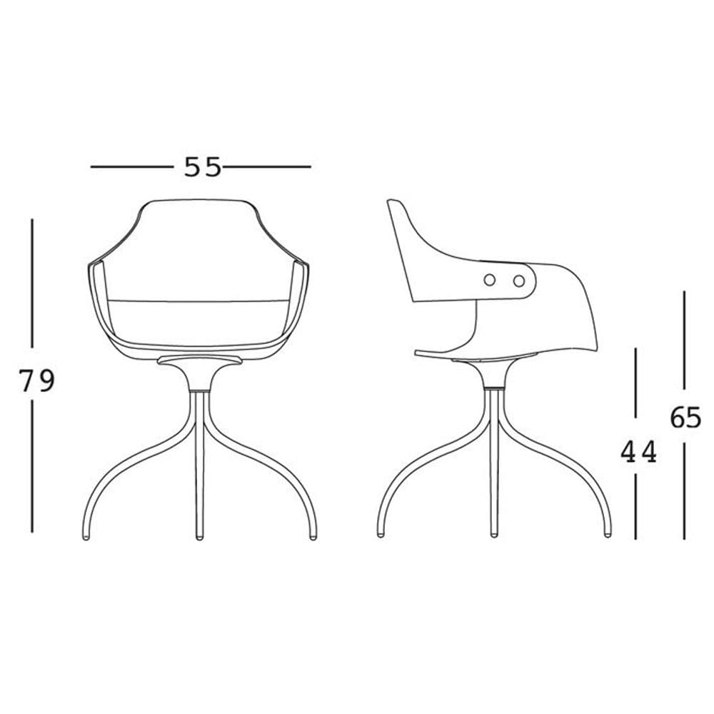 Showtime Swivel Armchair by Bd Barcelona