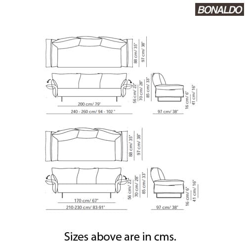 Madame C Sofa by Bonaldo