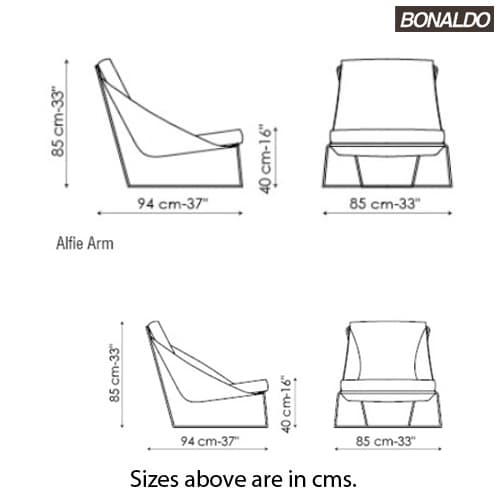 Alfie Armchair by Bonaldo