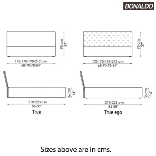 True Double Bed by Bonaldo