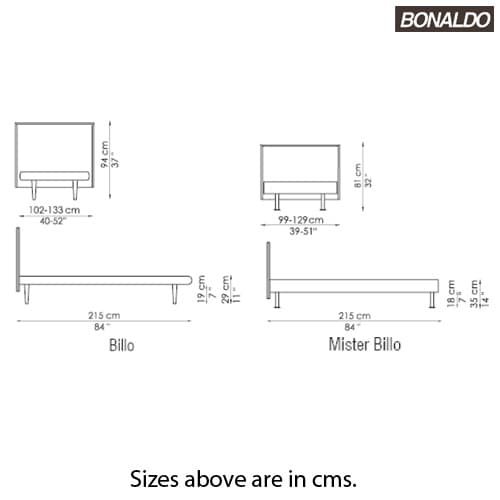 Billo Single Bed by Bonaldo