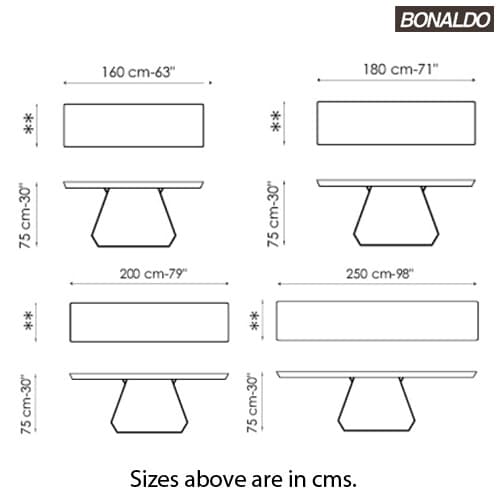 Amond Console Table by Bonaldo