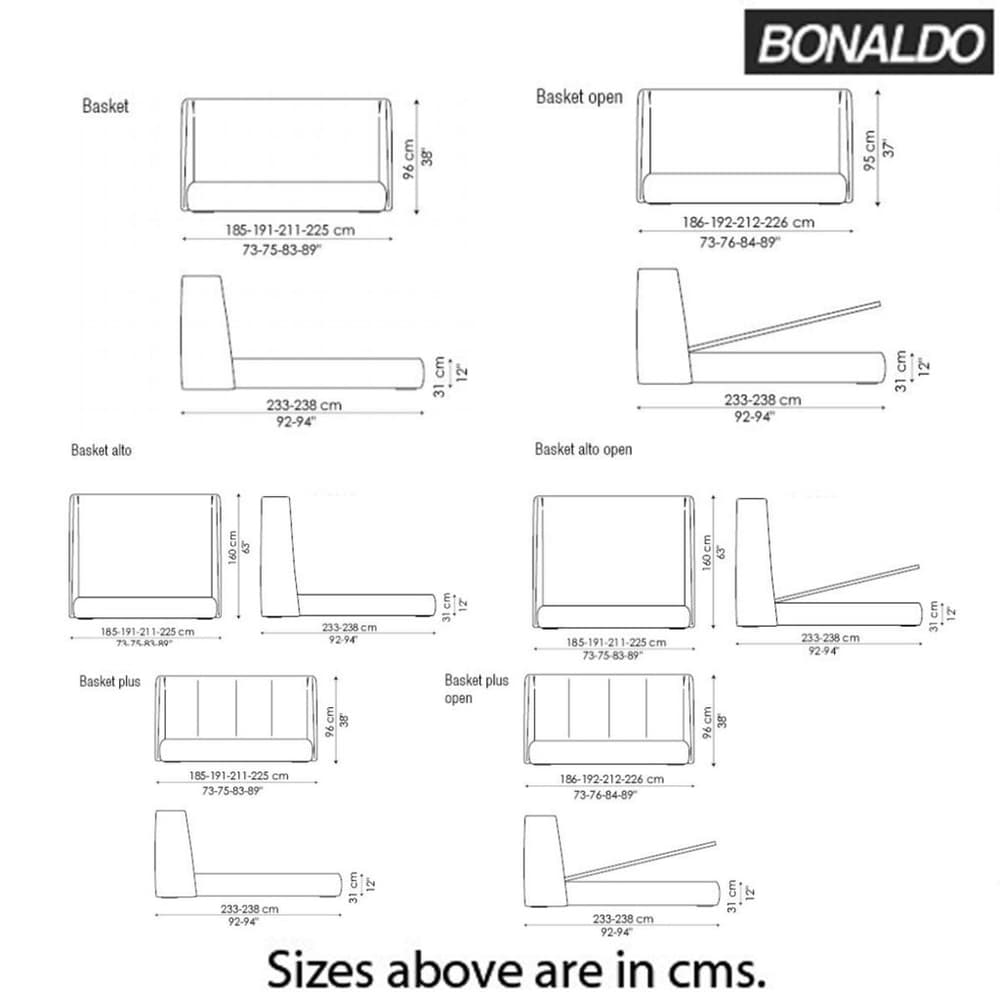 Basket Double Bed by Bonaldo