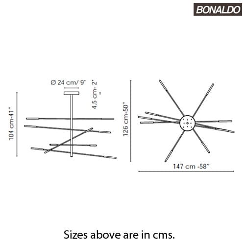 Crossroad Suspension Lamp by Bonaldo