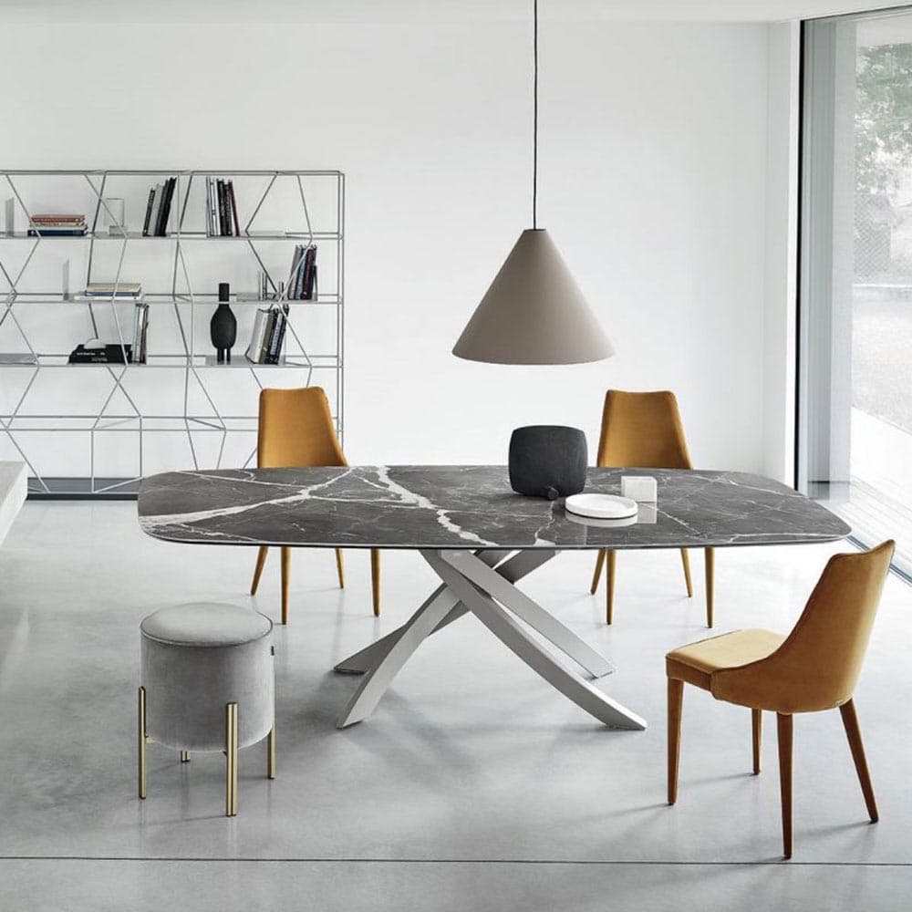 Artistico Barrel Shaped Dining Table by Bontempi