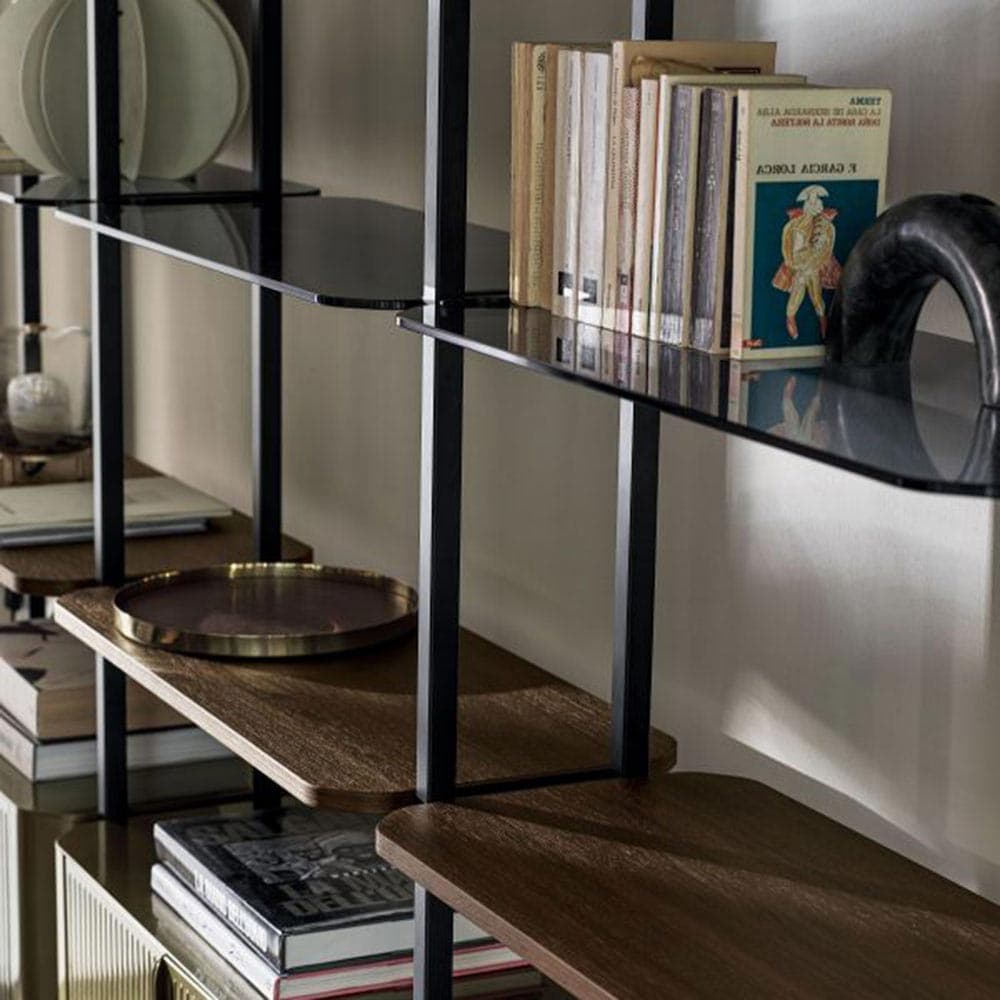 Charlotte Wall Fixing Bookcase by Bontempi