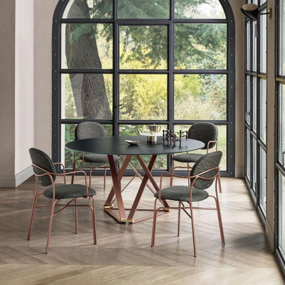 Delta Round Dining Table by Bontempi