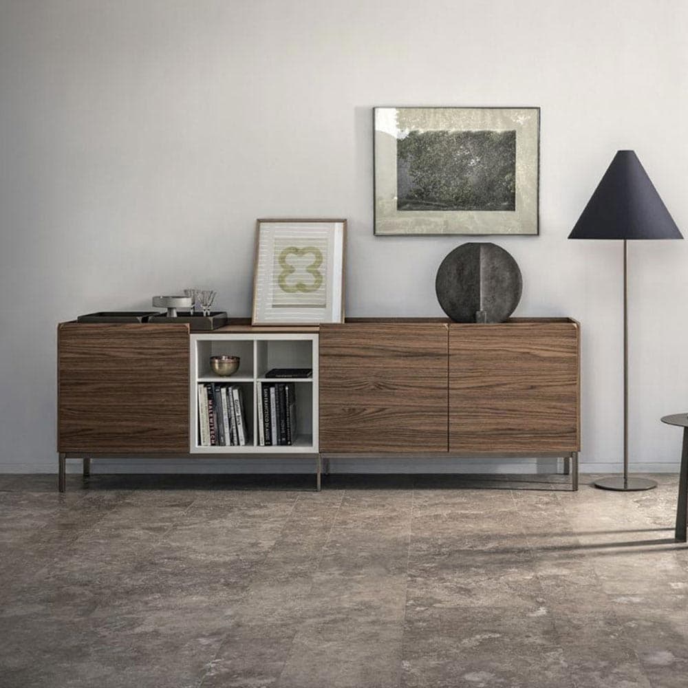 Pica Veneer Wood Sideboard by Bontempi