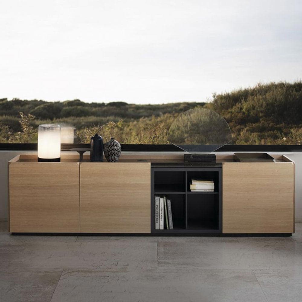 Pica Veneer Wood Sideboard by Bontempi