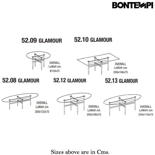 Glamour Dining Table by Bontempi