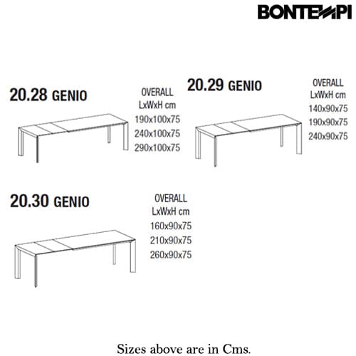 Genio Dining Table by Bontempi