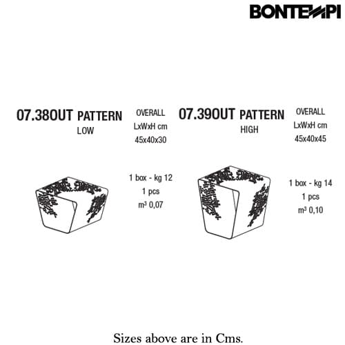 Pattern Outdoor Coffee Table by Bontempi