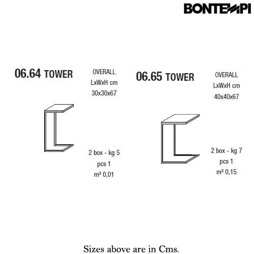 Tower Coffee Table by Bontempi