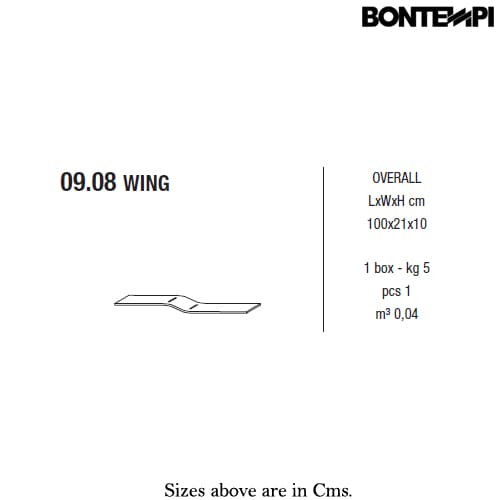 Wing Shelf by Bontempi