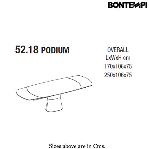 Podium Extending Table by Bontempi