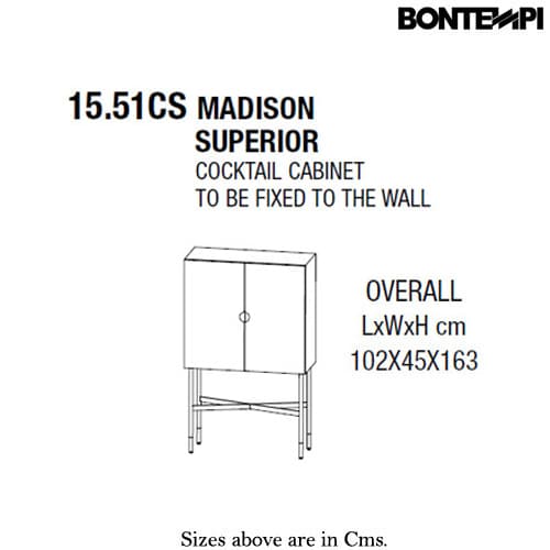 Madison Superior Cristallo Madison Superior Cristallo Drinks Cabinet by Bontempi