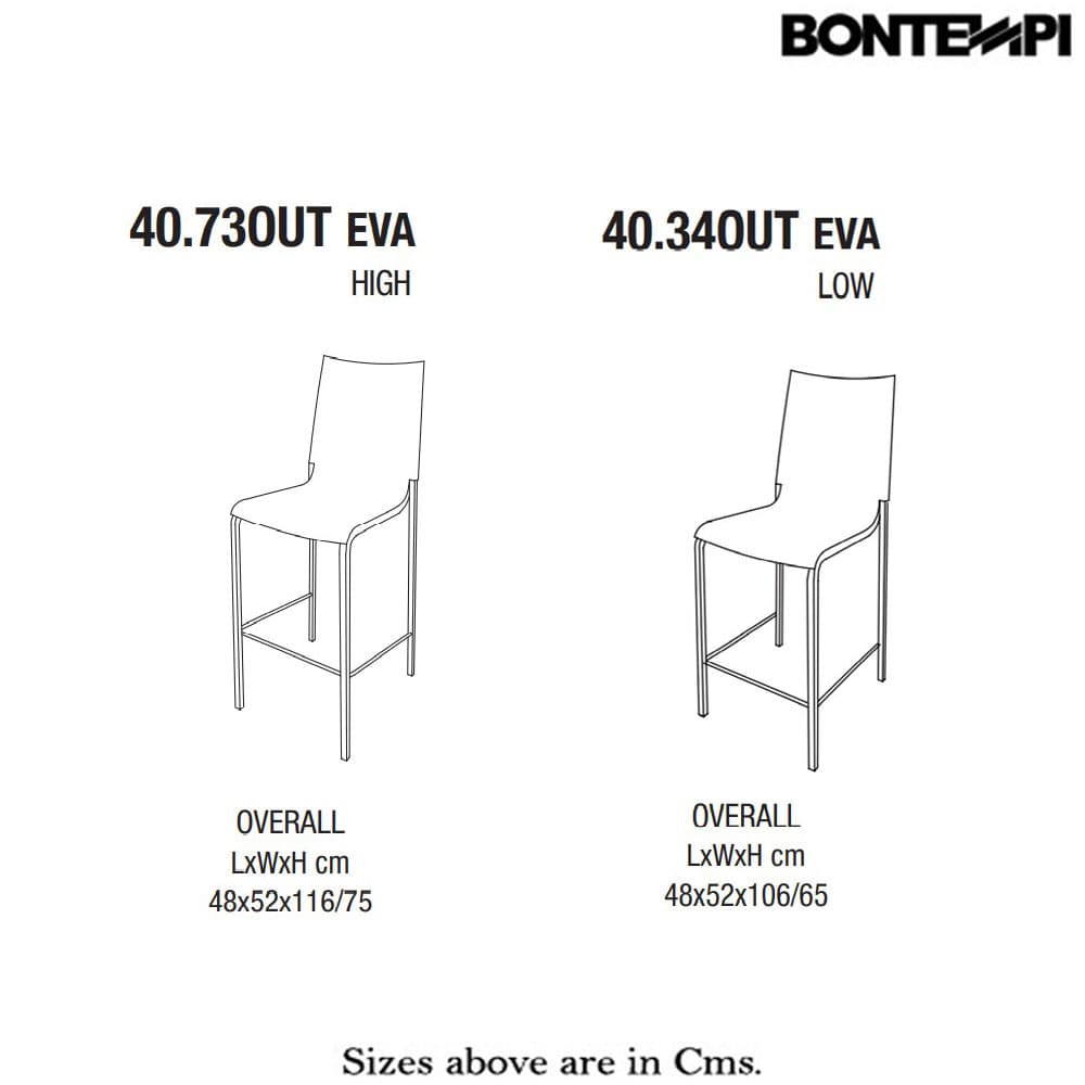 Eva Outdoor Barstool by Bontempi