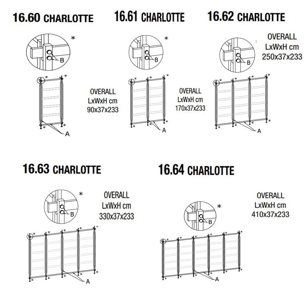 Charlotte Wall Fixing Bookcase by Bontempi