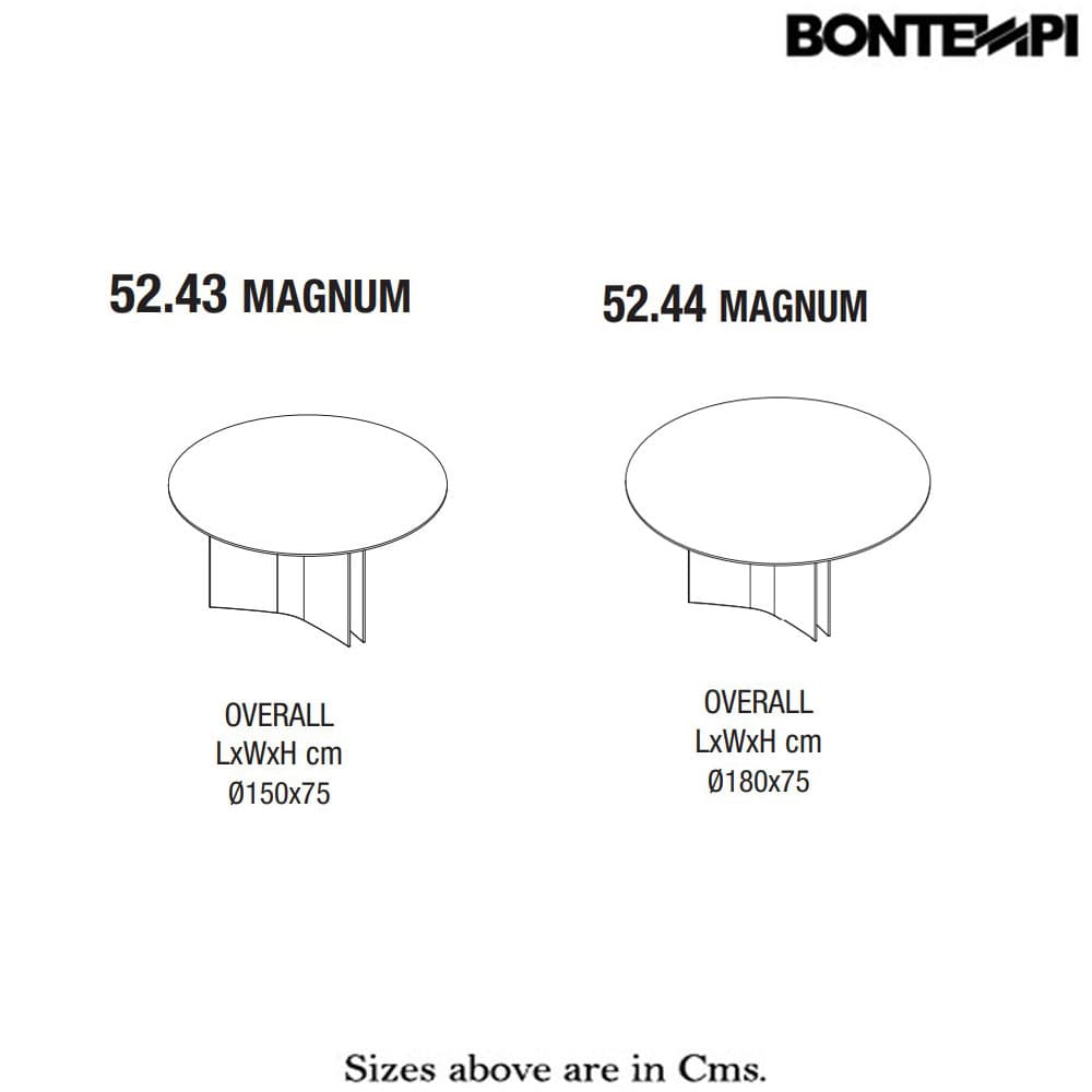 Magnum Round Dining Table by Bontempi