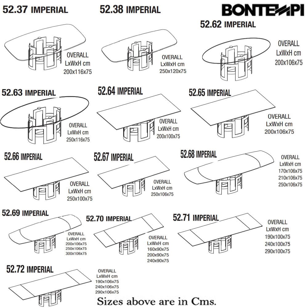 Imperial Dining Table by Bontempi