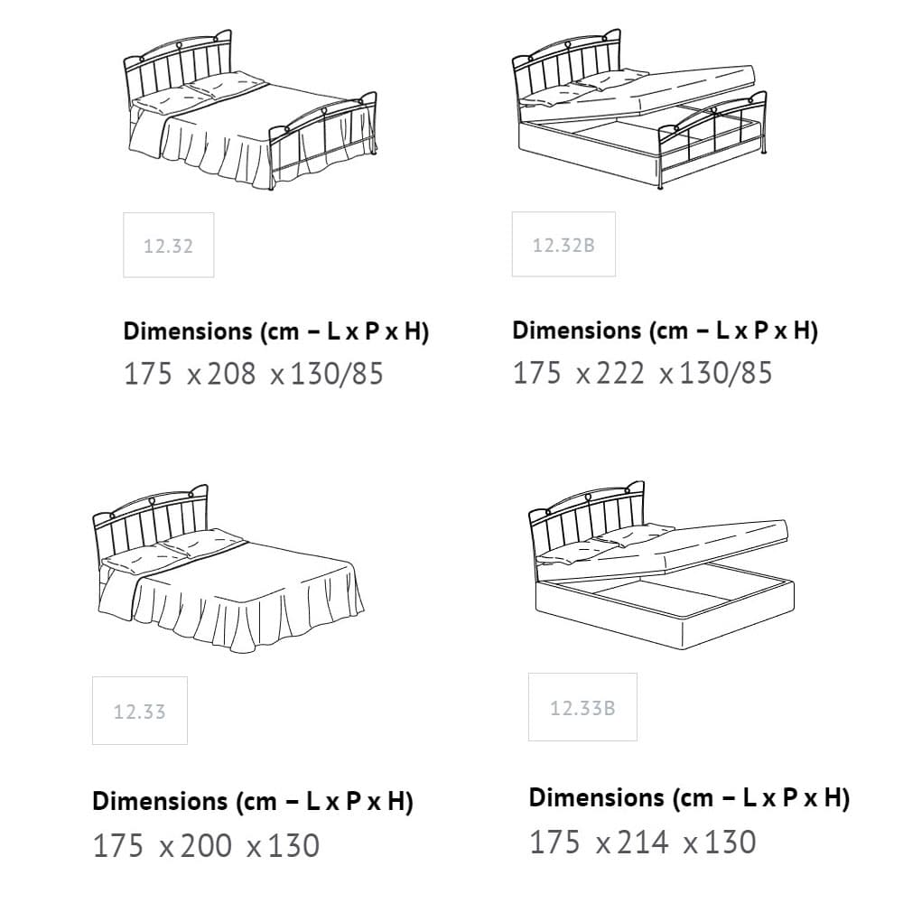 Versilia Double Bed by Bontempi Casa