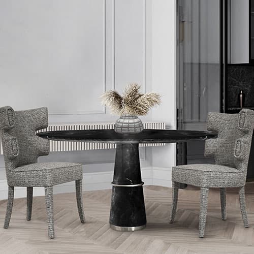 Agra Dining Table by Brabbu