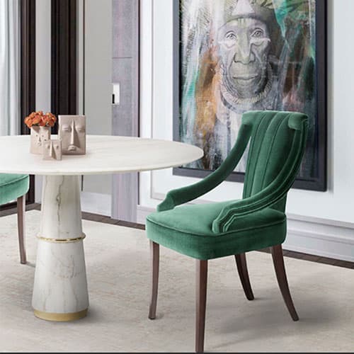 Agra Dining Table by Brabbu