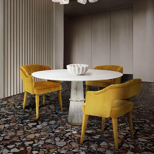 Agra Dining Table by Brabbu