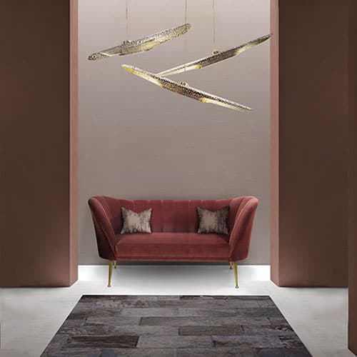 Vellum Suspension Lamp by Brabbu