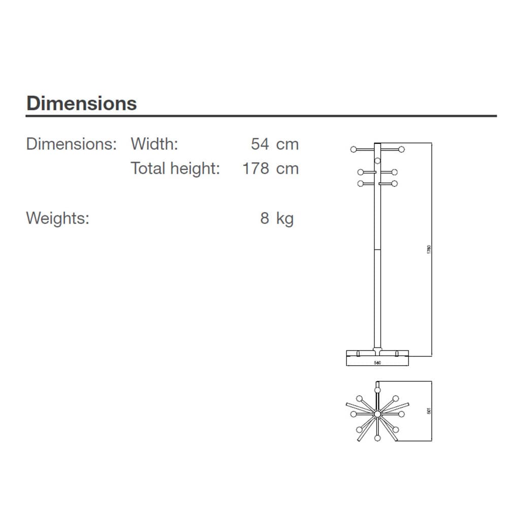 Bowl Coat Stand by Brune