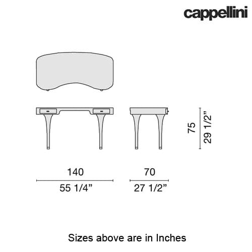 Riga Desk by Cappellini